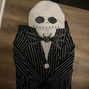 Disney Nightmare Before Christmas Jack Skellington white and black onesie